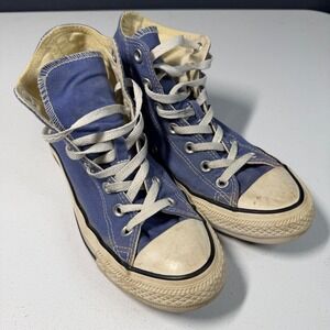 Converse Chuck Taylor All Star High Top 8 Blue Canvas Sneakers